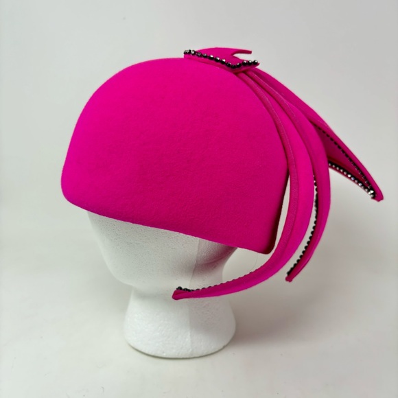 Jack McConnell Accessories - Vintage Jack McConnell Boutique 100% Wool Pink Hat